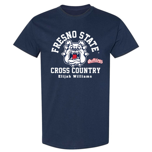 Fresno State - NCAA Men's Cross Country : Elijah Williams - Navy Classic Fashion Short Sleeve T-Shirt