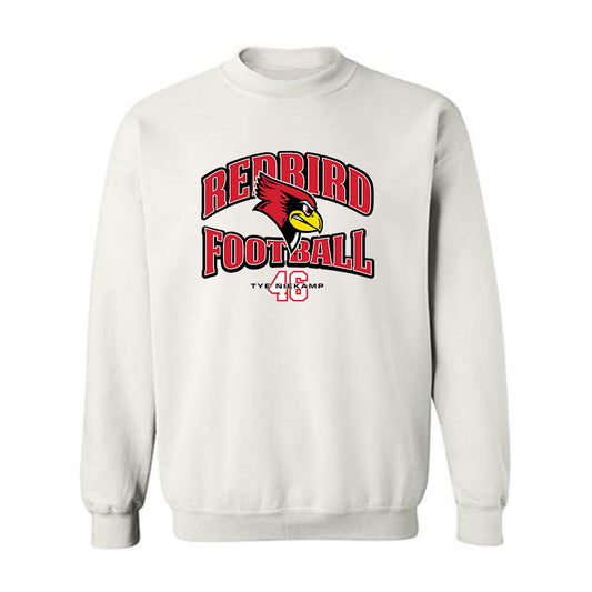 Illinois State - NCAA Football : Tye Niekamp - White Classic Fashion Shersey Sweatshirt