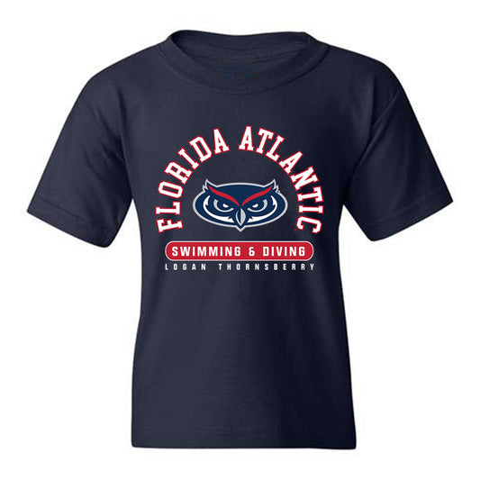 FAU - NCAA Men's Swimming & Diving : Logan Thornsberry - Youth T-Shirt Classic Fashion Shersey