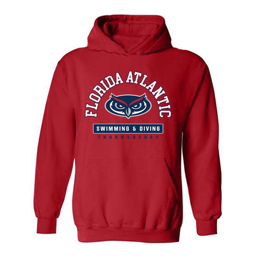 FAU - NCAA Men's Swimming & Diving : Logan Thornsberry - Hooded Sweatshirt Classic Fashion Shersey