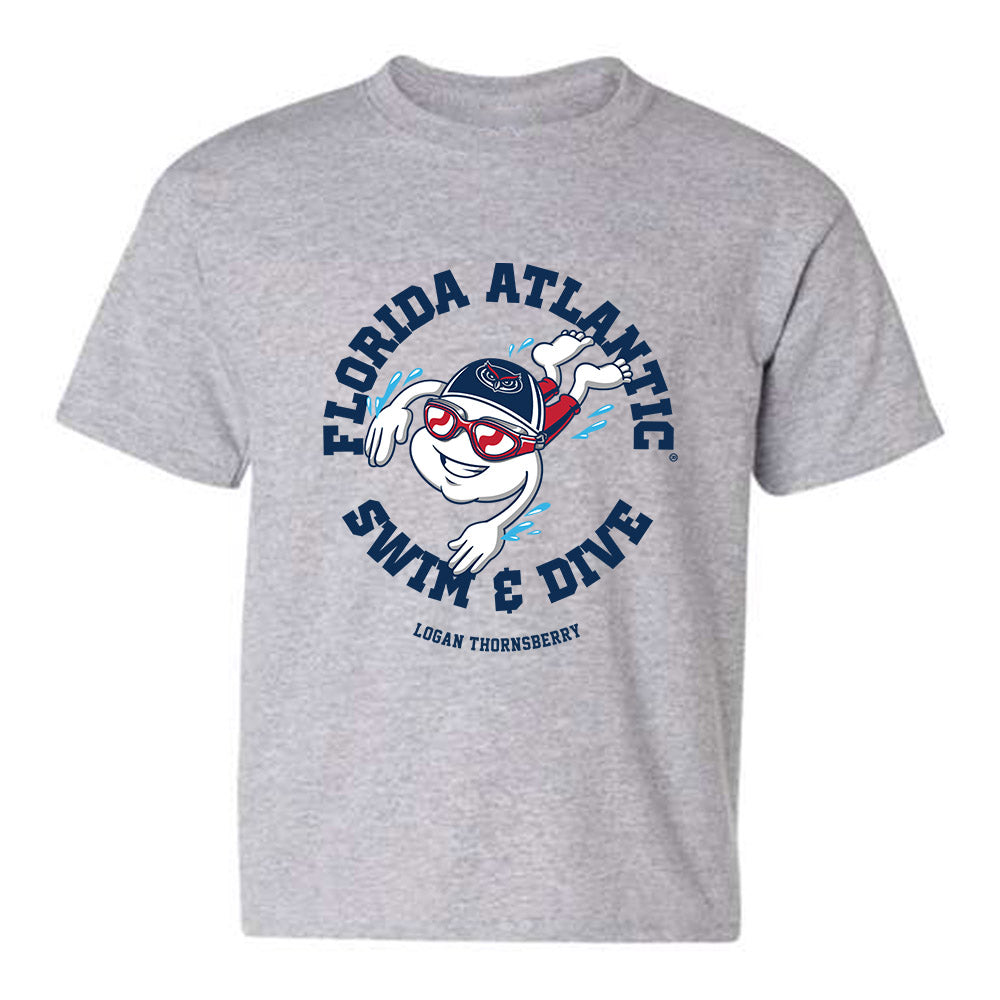 FAU - NCAA Men's Swimming & Diving : Logan Thornsberry - Youth T-Shirt Fashion Shersey