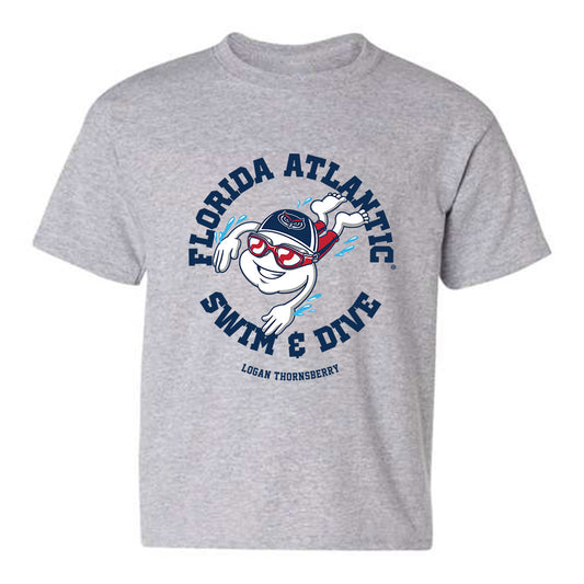 FAU - NCAA Men's Swimming & Diving : Logan Thornsberry - Youth T-Shirt Fashion Shersey