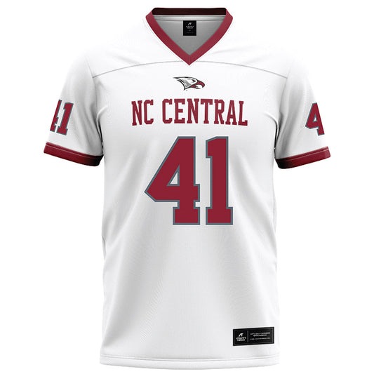 NCCU - NCAA Football : Isaiah Lawson - White Jersey