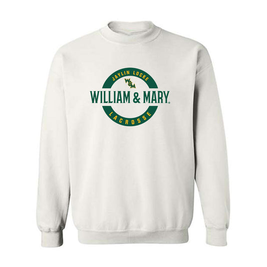 William & Mary - NCAA Women's Lacrosse : Jaylin Locke - White Classic Fashion Sweatshirt