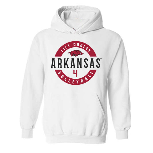 Arkansas - NCAA Women's Volleyball : Lily Dudley - Classic Fashion Shersey Hooded Sweatshirt