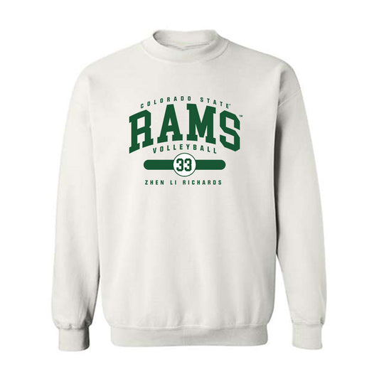 Colorado State - NCAA Women's Volleyball : Kekua Richards - White Classic Fashion Shersey Sweatshirt