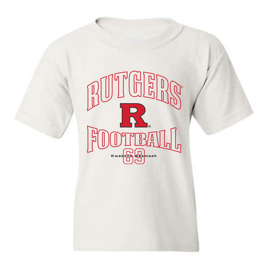 Rutgers - NCAA Football : Kwabena Asamoah - White Classic Fashion Shersey Youth T-Shirt