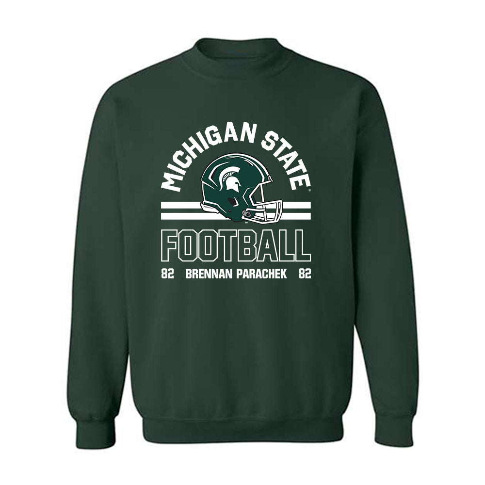 Michigan State - NCAA Football : Brennan Parachek - Classic Fashion Shersey Sweatshirt