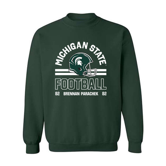 Michigan State - NCAA Football : Brennan Parachek - Classic Fashion Shersey Sweatshirt