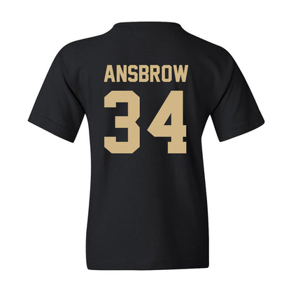 Wake Forest - NCAA Women's Soccer : Laurel Ansbrow - Black Replica Youth T-Shirt