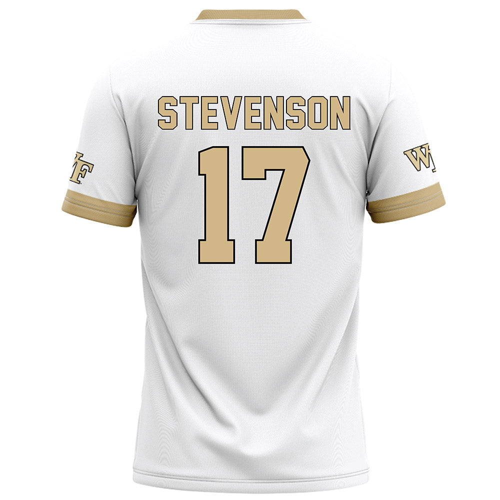 Wake Forest - NCAA Football : Zamari Stevenson - White Jersey