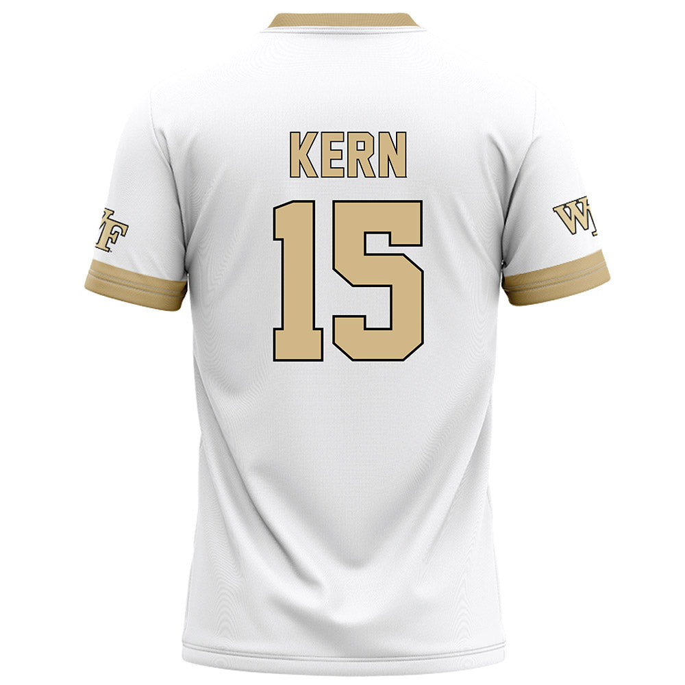 Wake Forest - NCAA Football : Michael Kern - White Jersey