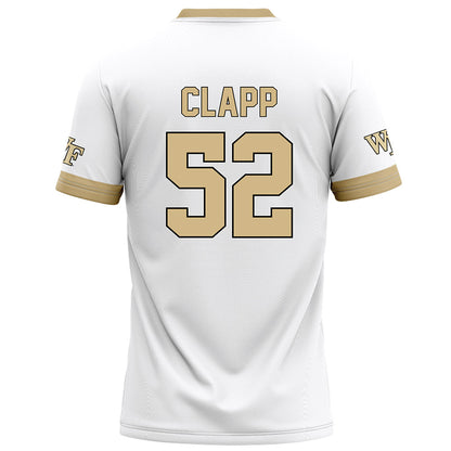 Wake Forest - NCAA Football : Spencer Clapp - White Jersey