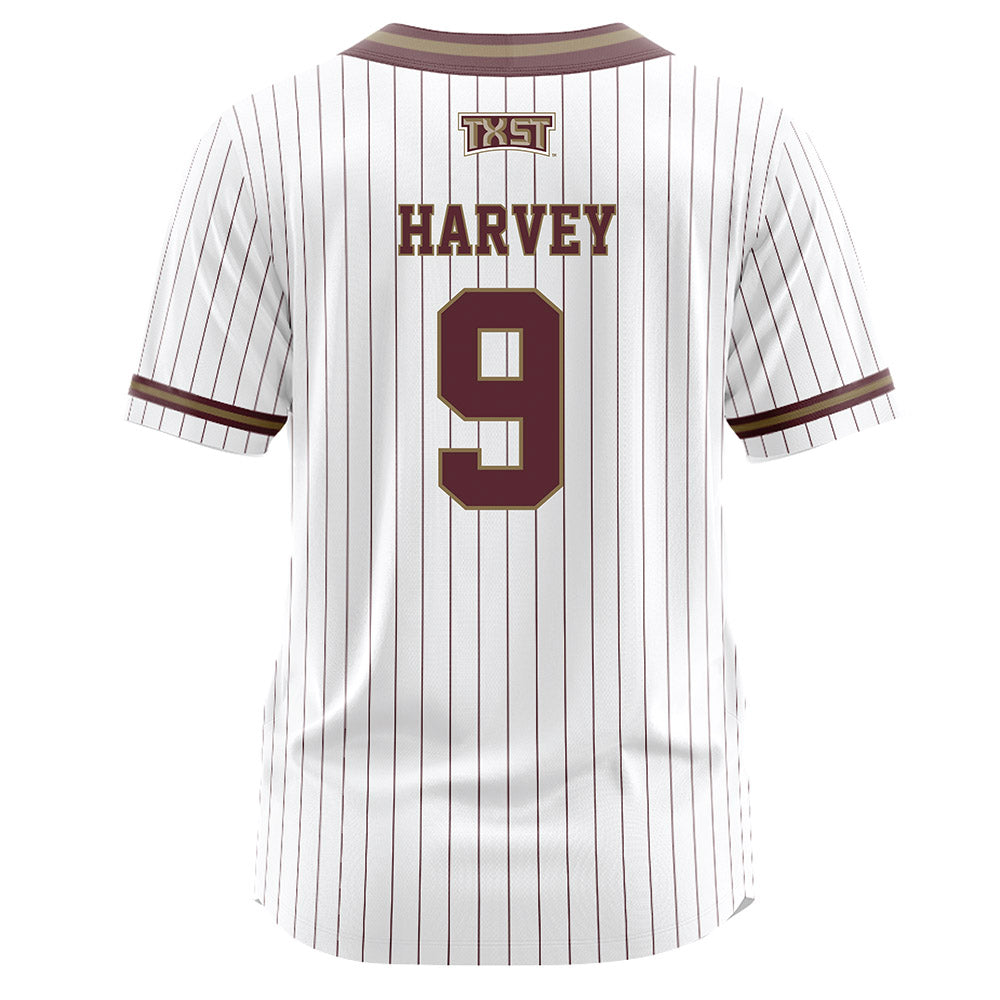 Texas State - NCAA Softball : Sydney Harvey - Baseball Jersey