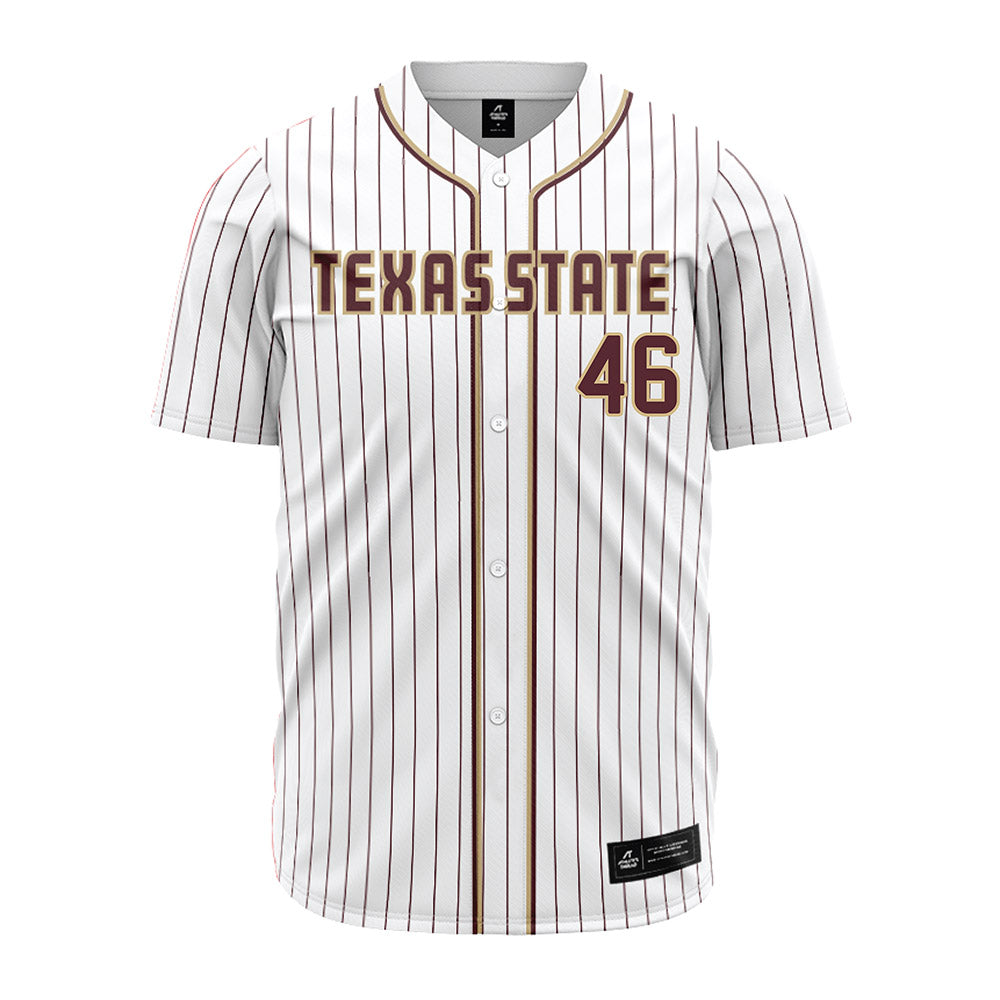Texas State - NCAA Baseball : Ethan Farris - Baseball Jersey