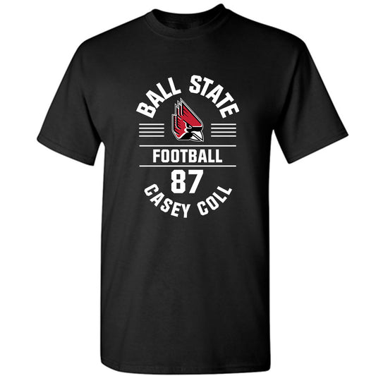 Ball State - NCAA Football : Casey Coll - Black Classic Fashion Shersey Short Sleeve T-Shirt