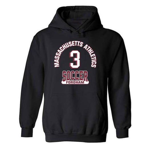 UMass - NCAA Men's Soccer : Matthew Fordham - Black Classic Fashion Shersey Hooded Sweatshirt