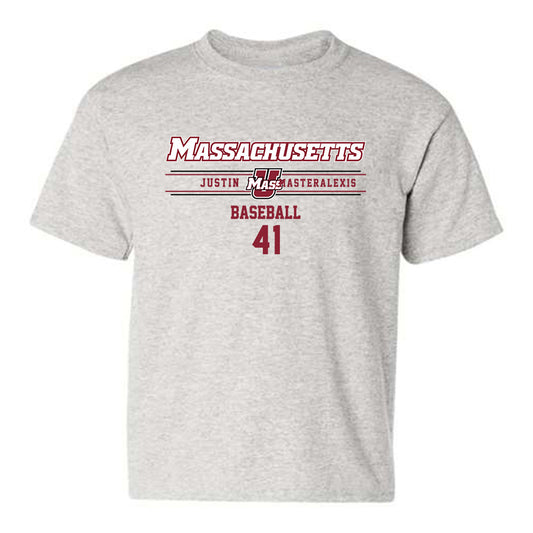 UMass - NCAA Baseball : Justin Masteralexis - Youth T-Shirt Classic Fashion Shersey