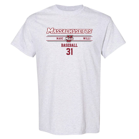 UMass - NCAA Baseball : Marc Willi - T-Shirt Classic Fashion Shersey