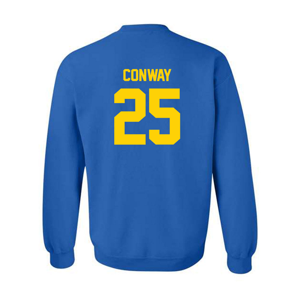 Delaware - NCAA Baseball : Elias Conway - Crewneck Sweatshirt Classic Shersey