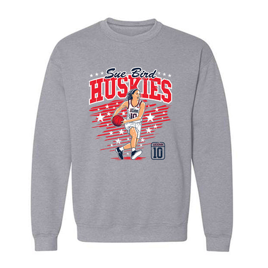 UConn - Women's Basketball Legends - Sue Bird - Crewneck Sweatshirt Individual Caricature