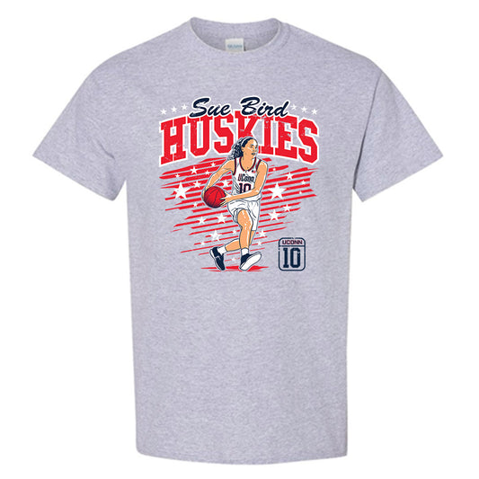 UConn - Women's Basketball Legends - Sue Bird - T-Shirt Individual Caricature