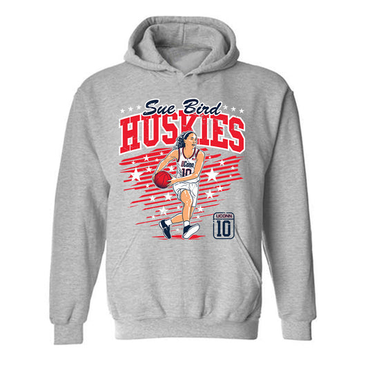 UConn - Women's Basketball Legends - Sue Bird - Hooded Sweatshirt Individual Caricature