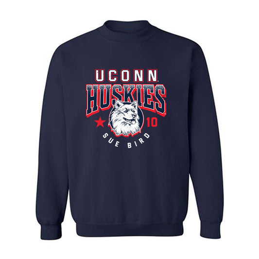 UConn - Women's Basketball Legends - Sue Bird - Crewneck Sweatshirt Classic Shersey
