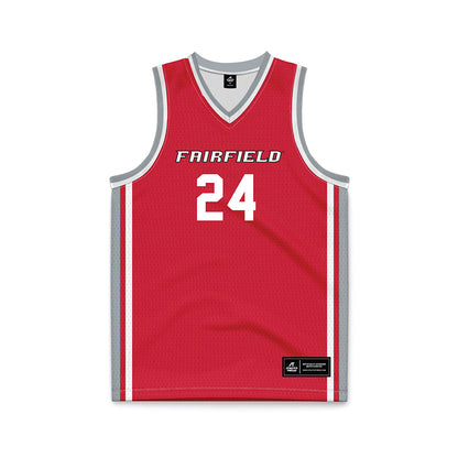 Fairfield - NCAA Men's Basketball : Joe Ganton - Basketball Jersey Red