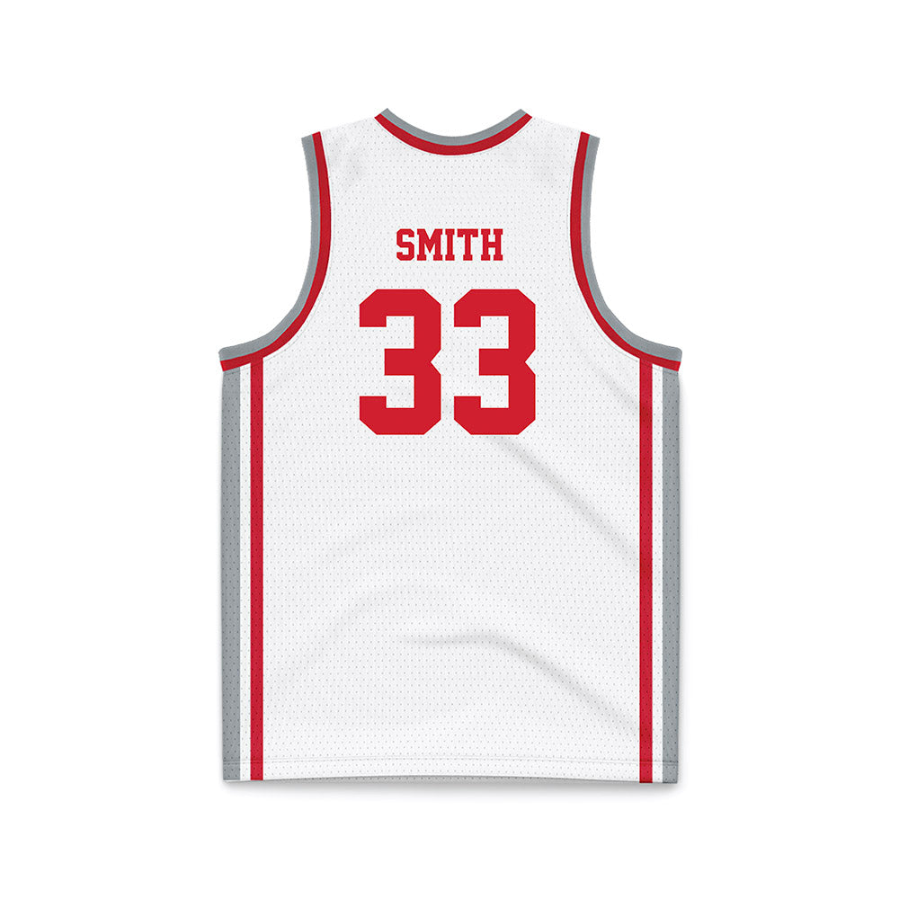 Fairfield - NCAA Men's Basketball : Peyton Smith - Basketball Jersey White