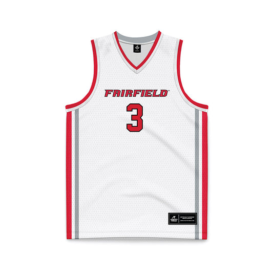 Fairfield - NCAA Women's Basketball : Janelle Brown - Basketball Jersey White