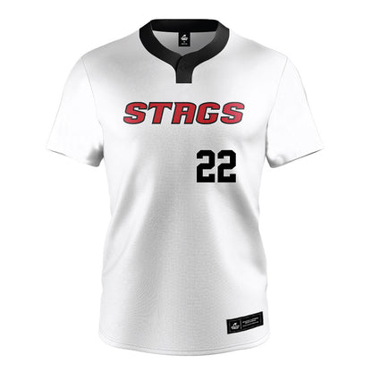Fairfield - NCAA Softball : Delaney Whieldon - Baseball Jersey White