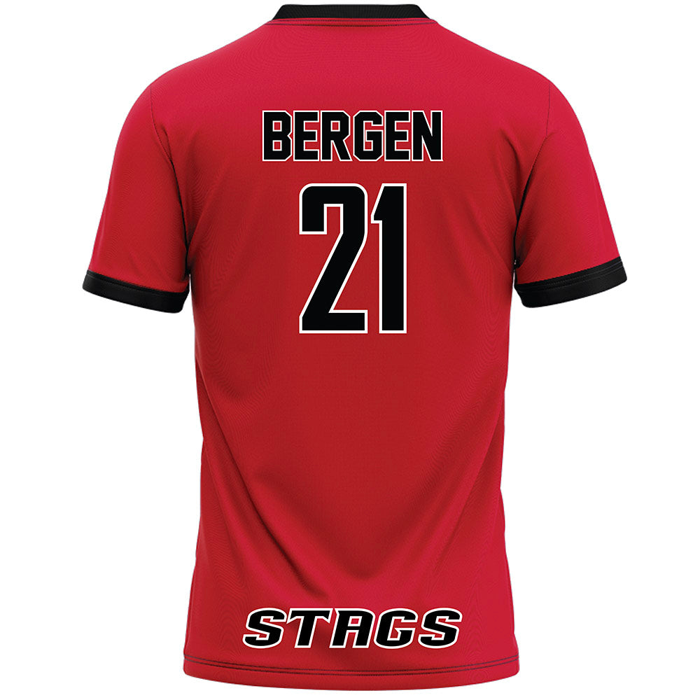 Fairfield - NCAA Women's Lacrosse : Katie Bergen - Lacrosse Jersey Red