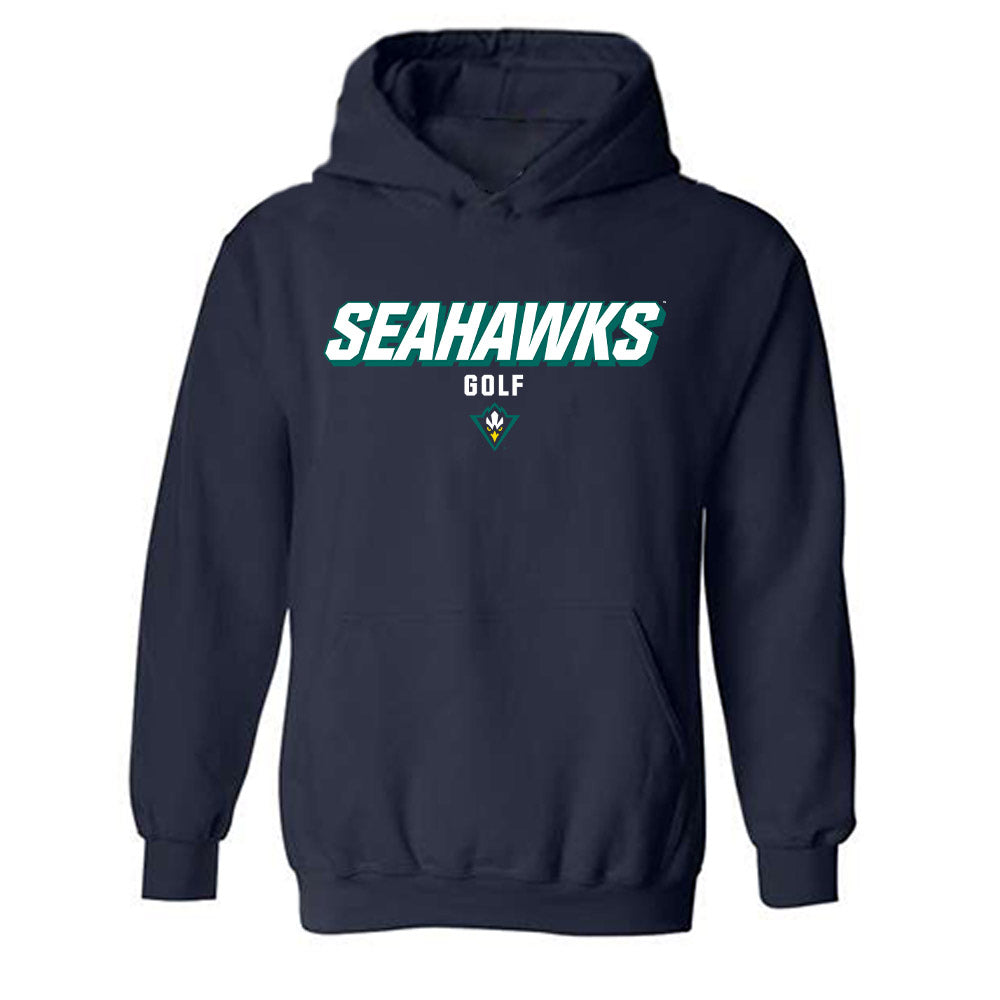 UNC Wilmington - NCAA Men's Golf : Gray Mitchum - Hooded Sweatshirt Classic Shersey