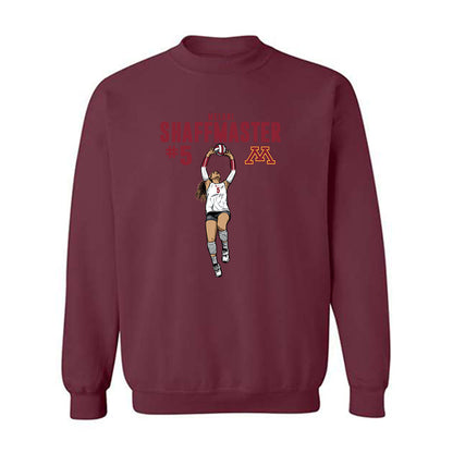 Minnesota - NCAA Women's Volleyball : Melani Shaffmaster - Caricature Sweatshirt