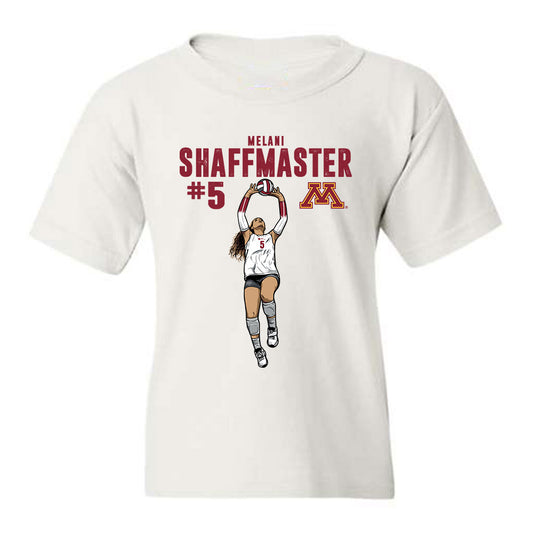 Minnesota - NCAA Women's Volleyball : Melani Shaffmaster - Caricature Youth T-Shirt