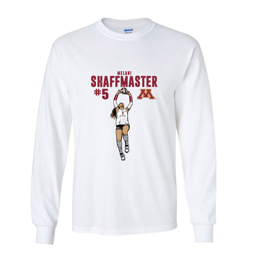 Minnesota - NCAA Women's Volleyball : Melani Shaffmaster - Caricature Shirt