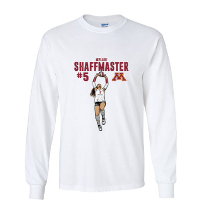 Minnesota - NCAA Women's Volleyball : Melani Shaffmaster - Caricature Shirt