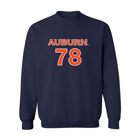 Auburn - NCAA Women's Soccer : Jenna Sapong - Navy Replica Shersey Sweatshirt