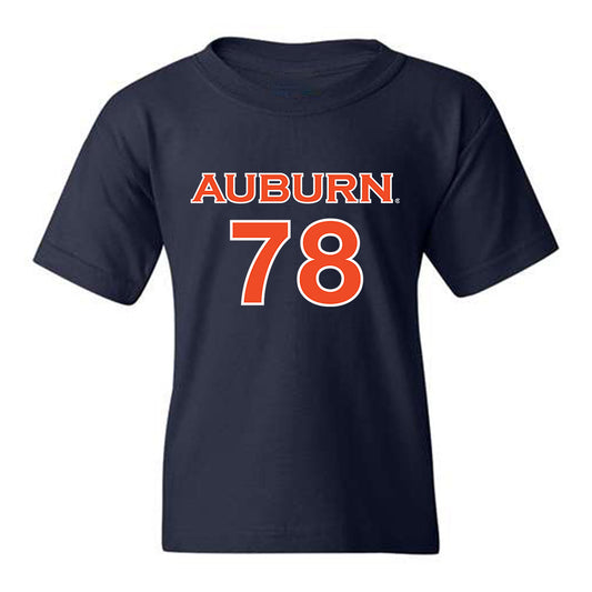 Auburn - NCAA Women's Soccer : Jenna Sapong - Navy Replica Shersey Youth T-Shirt