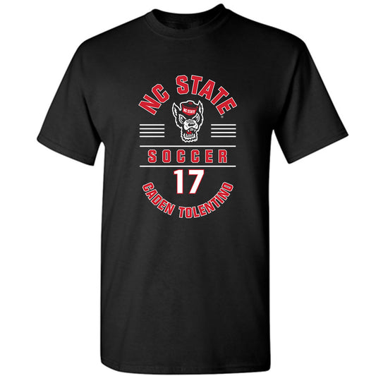NC State - NCAA Men's Soccer : Caden Tolentino - Black Classic Fashion Shersey Short Sleeve T-Shirt