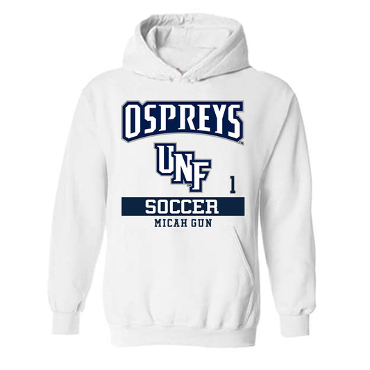 UNF - NCAA Men's Soccer : Micah Gun - Hooded Sweatshirt Classic Fashion Shersey