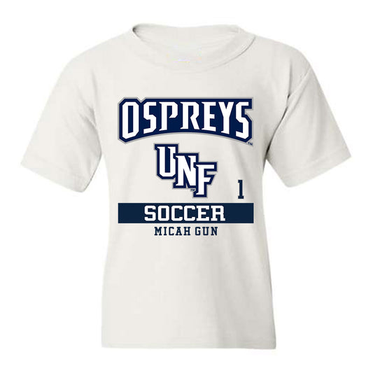 UNF - NCAA Men's Soccer : Micah Gun - Youth T-Shirt Classic Fashion Shersey