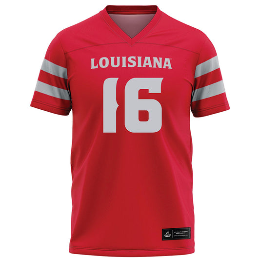 Louisiana - NCAA Football : kailep Edwards - Red Football Jersey