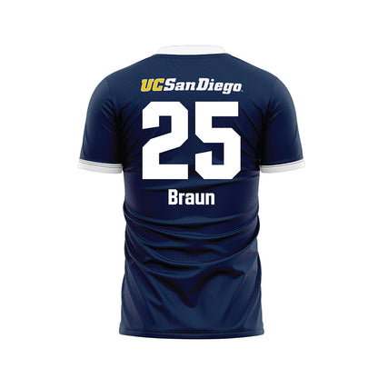 UCSD - NCAA Men's Soccer : Keenai Braun - Replica Jersey