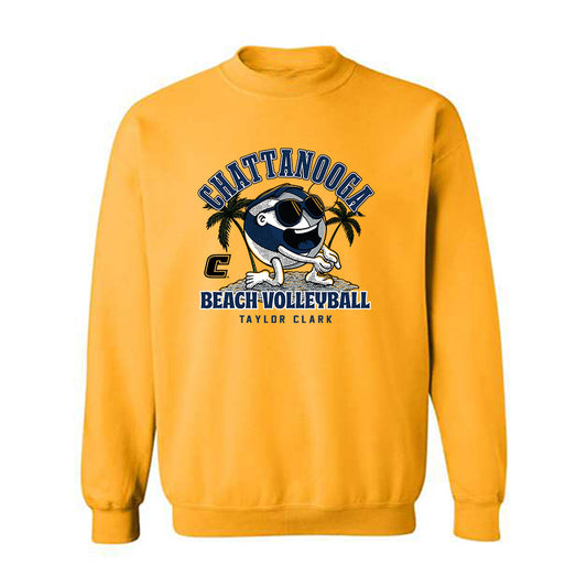 UTC - NCAA Beach Volleyball : Taylor Clark - Gold Fashion Sweatshirt