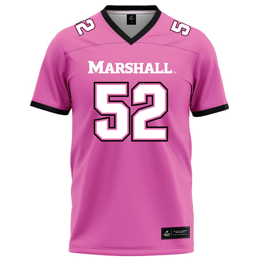 Marshall - NCAA Football : Mikailin Warren - Pink Fashion Jersey