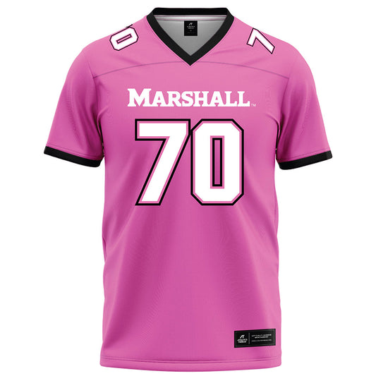 Marshall - NCAA Football : Jalen Slappy - Pink Fashion Jersey