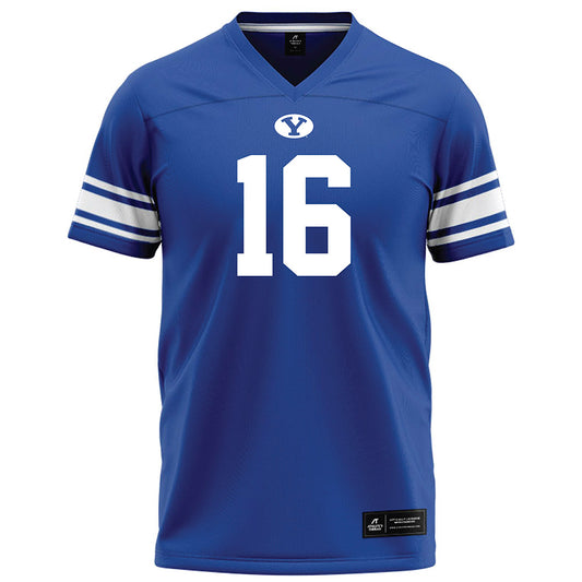 BYU - NCAA Football : Isaiah Glasker - Blue Fashion Jersey