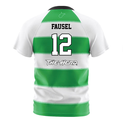 Marshall - NCAA Women's Soccer : Kellyn Fausel - Green Stripes Soccer Jersey